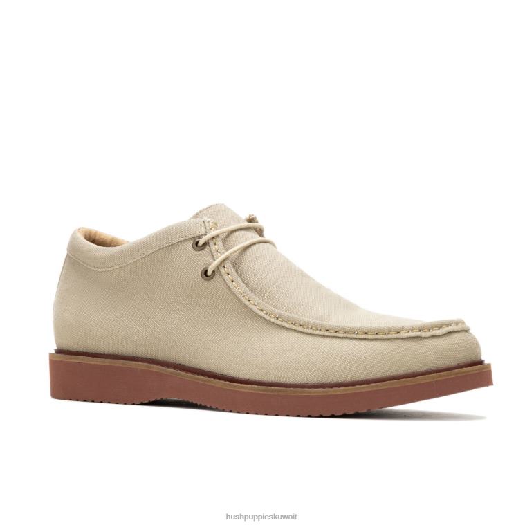 كو Hush Puppies رجال alarick chukka قماش طبيعي حذاء طويل HZ8X4269