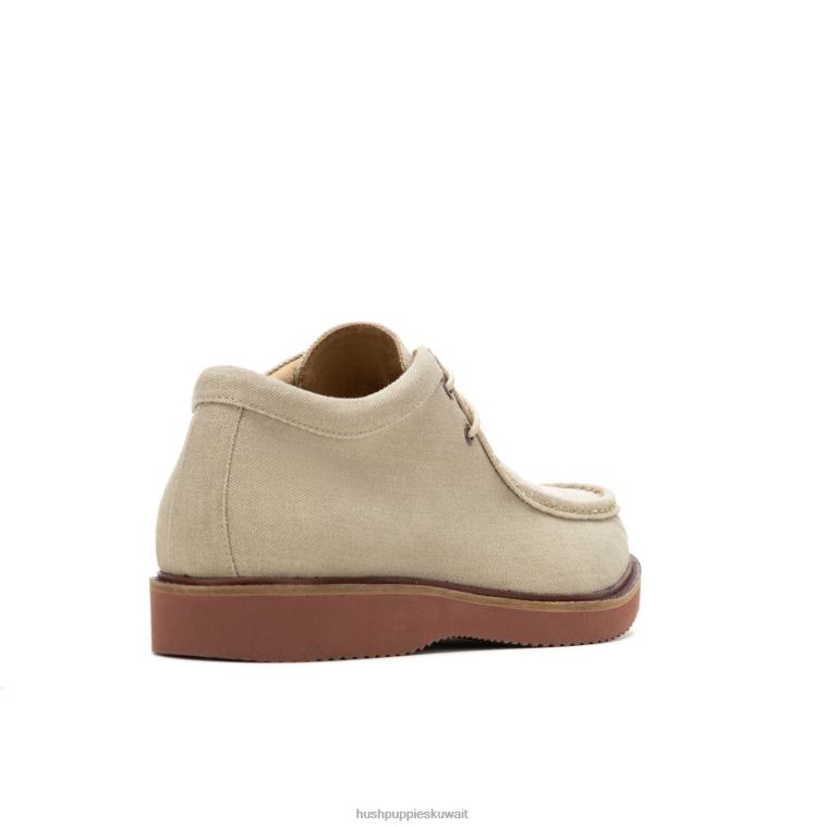 كو Hush Puppies رجال alarick chukka قماش طبيعي حذاء طويل HZ8X4269