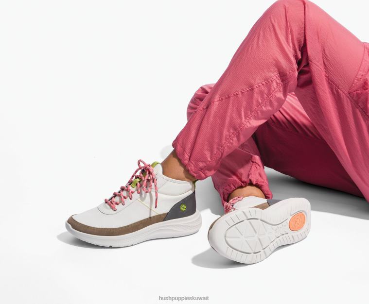 كو Hush Puppies نحيف رفع chukka نوبوك كريم الفانيليا حذاء رياضة HZ8X4127