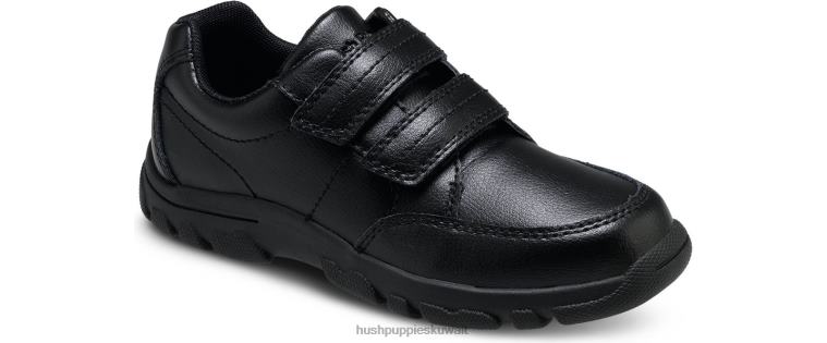 كو Hush Puppies ولد طفل كبير jace هوك وحلقة أسود أحذية HZ8X4375