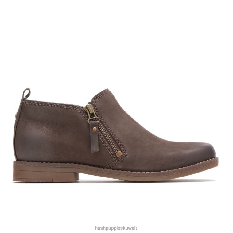 كو Hush Puppies نحيف التمهيد مازن كايتو nubuck بني غامق حذاء طويل HZ8X4164