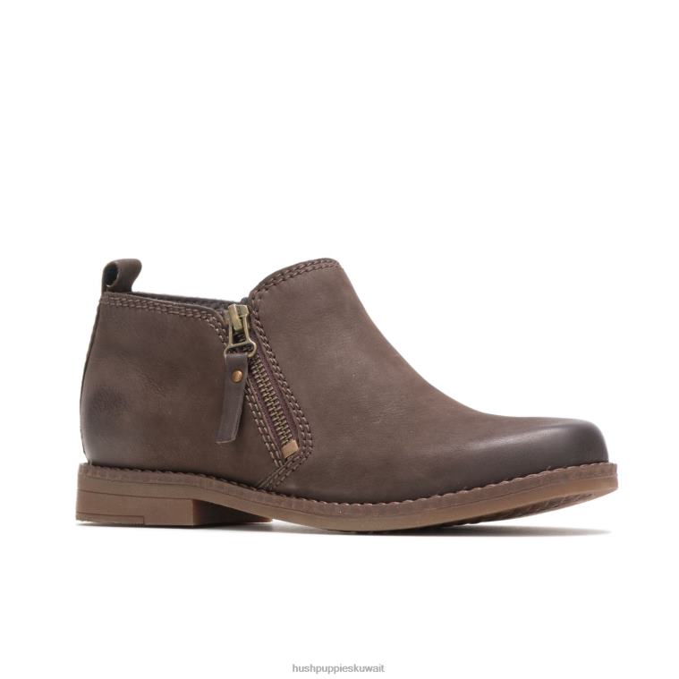 كو Hush Puppies نحيف التمهيد مازن كايتو nubuck بني غامق حذاء طويل HZ8X4164
