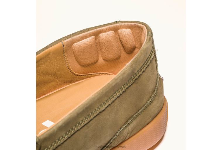 كو Hush Puppies رجال فينلي متعطل nubuck بني غامق الكسول HZ8X4310
