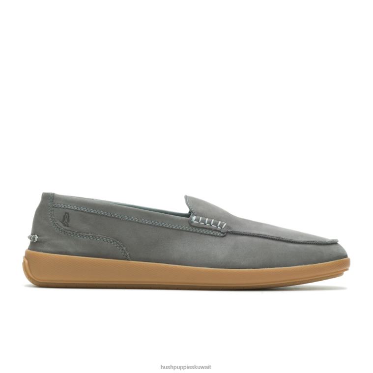 كو Hush Puppies رجال فينلي متعطل nubuck الرمادي الداكن الكسول HZ8X4313