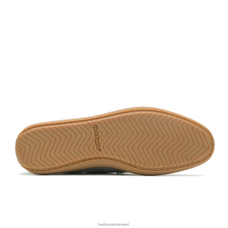 كو Hush Puppies رجال فينلي متعطل nubuck الرمادي الداكن الكسول HZ8X4313