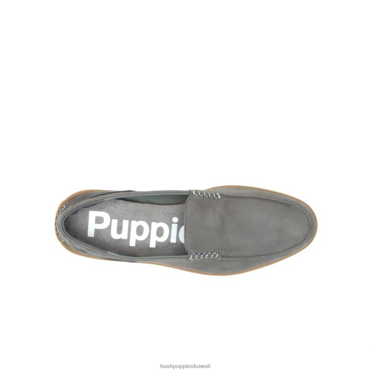 كو Hush Puppies رجال فينلي متعطل nubuck الرمادي الداكن الكسول HZ8X4313