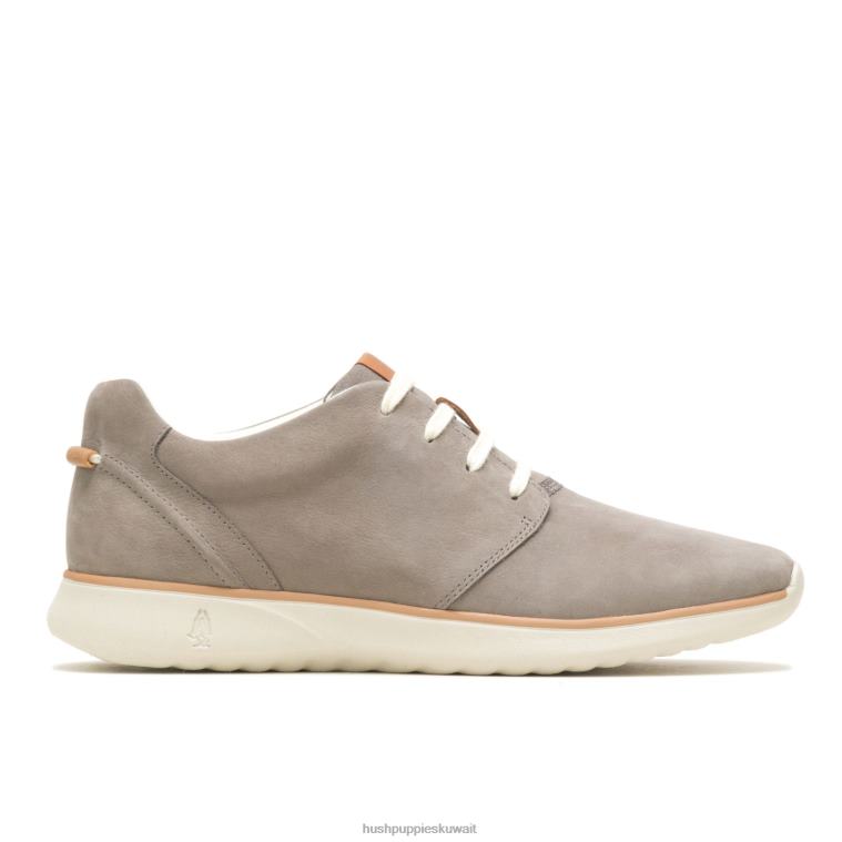 كو Hush Puppies رجال حذاء رياضي جيد برباط nubuck رمادي فاتح حذاء رياضة HZ8X4322