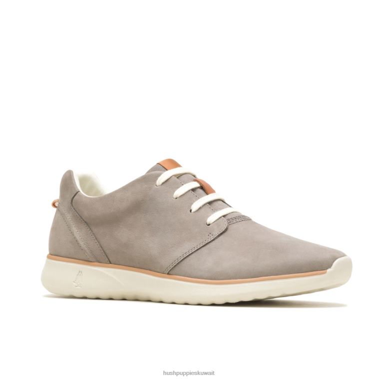 كو Hush Puppies رجال حذاء رياضي جيد برباط nubuck رمادي فاتح حذاء رياضة HZ8X4322