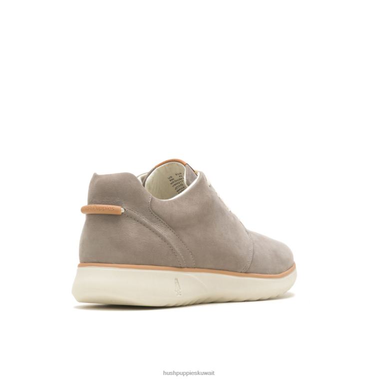كو Hush Puppies رجال حذاء رياضي جيد برباط nubuck رمادي فاتح حذاء رياضة HZ8X4322