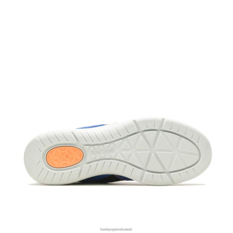 كو Hush Puppies رجال رفع حذاء رياضة المشي لمسافات طويلة الدنيم الأزرق nubuck حذاء رياضة HZ8X4340