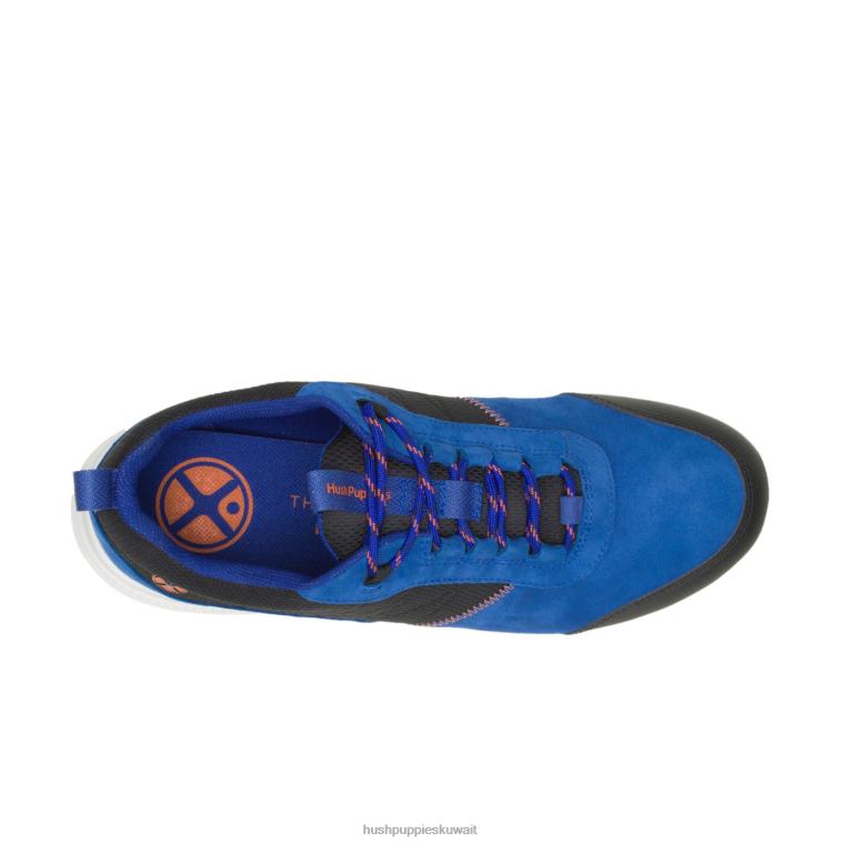 كو Hush Puppies رجال رفع حذاء رياضة المشي لمسافات طويلة الدنيم الأزرق nubuck حذاء رياضة HZ8X4340