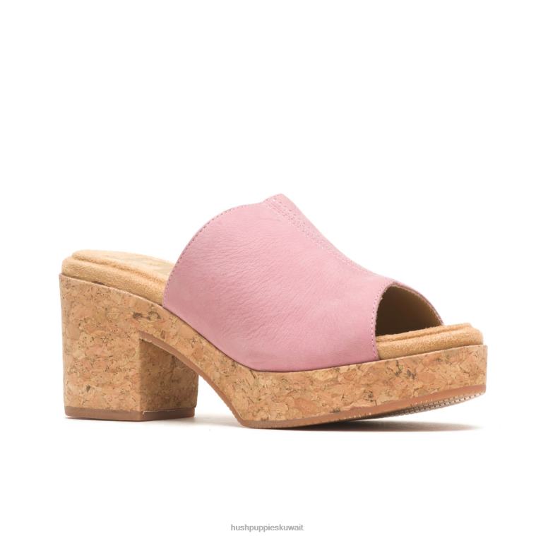 كو Hush Puppies نحيف شريحة الخشخاش بارد nubuck الوردي كعوب HZ8X45