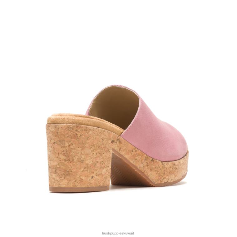 كو Hush Puppies نحيف شريحة الخشخاش بارد nubuck الوردي كعوب HZ8X45