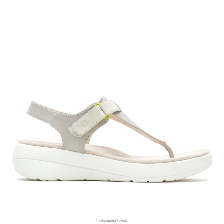 كو Hush Puppies نحيف تنفس صندل toepost nubuck رمادي بارد صندل HZ8X436