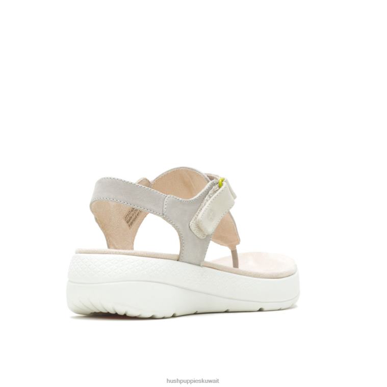 كو Hush Puppies نحيف تنفس صندل toepost nubuck رمادي بارد صندل HZ8X436
