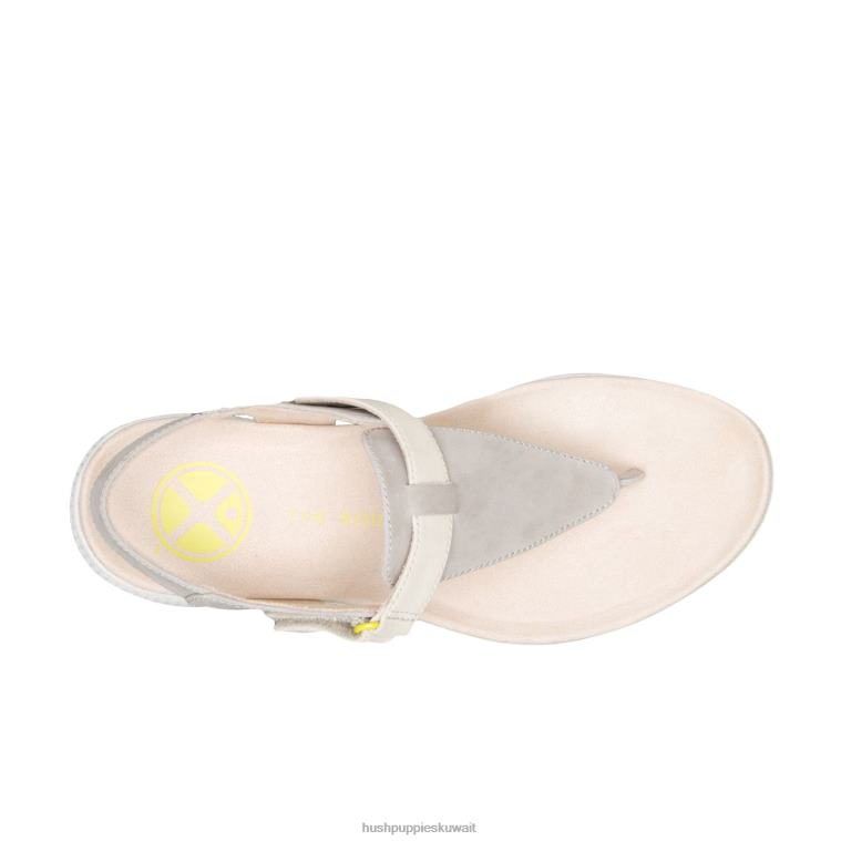 كو Hush Puppies نحيف تنفس صندل toepost nubuck رمادي بارد صندل HZ8X436
