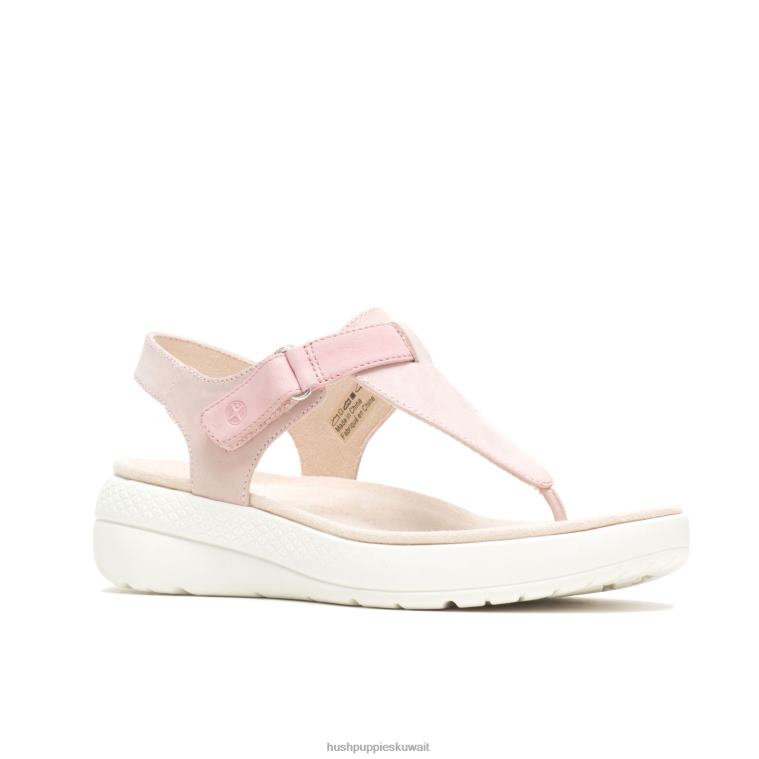 كو Hush Puppies نحيف تنفس صندل toepost nubuck الوردي المتربة صندل HZ8X438