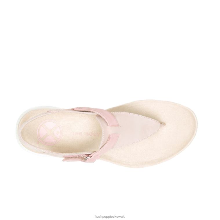كو Hush Puppies نحيف تنفس صندل toepost nubuck الوردي المتربة صندل HZ8X438
